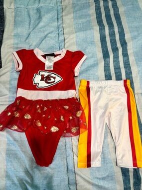 NFL Kids Red, White & Gold Kansas City Chiefs Matching Set